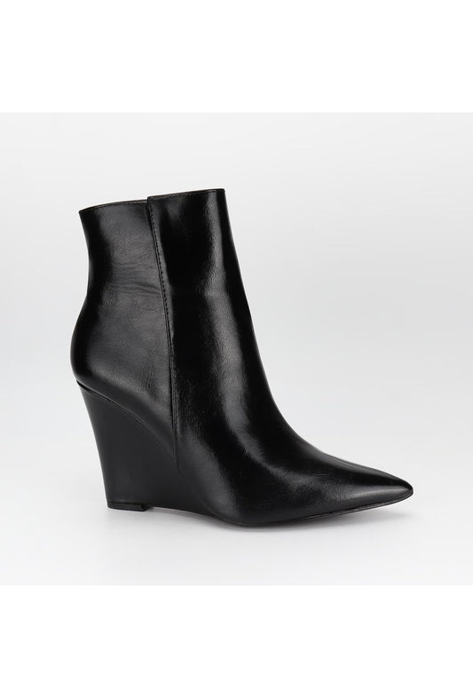 Wedge Ankle Boots - Black